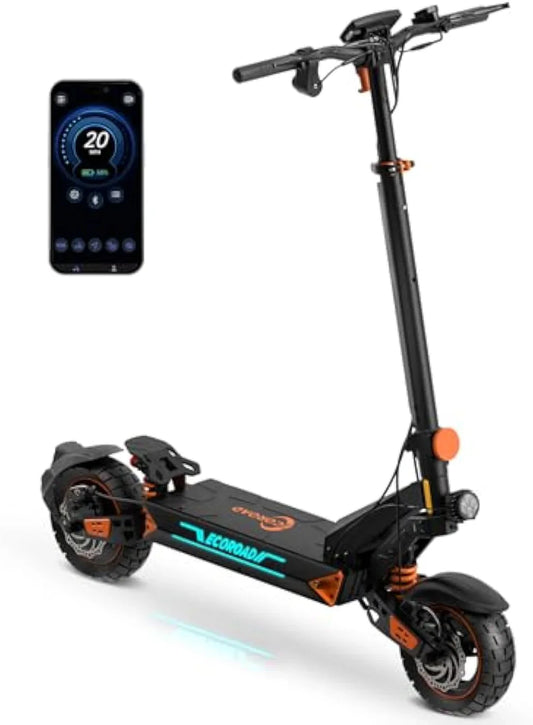 ET8 High-Performance E-Scooter: 32 MPH Top Speed, 50-Mile Range & 1000W Power