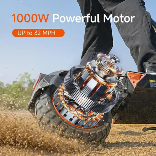 ET8 High-Performance E-Scooter: 32 MPH Top Speed, 50-Mile Range & 1000W Power