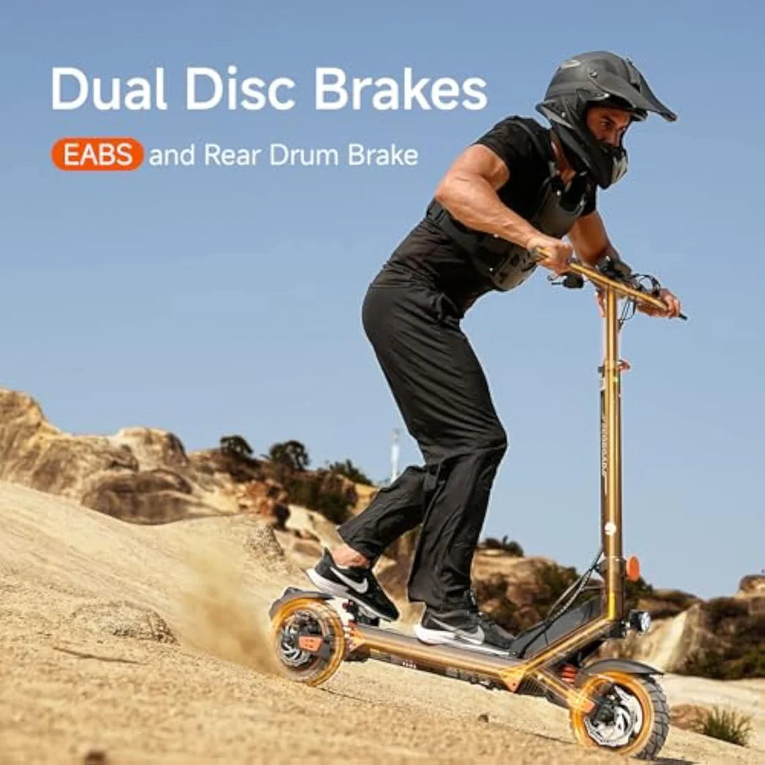 ET8 High-Performance E-Scooter: 32 MPH Top Speed, 50-Mile Range & 1000W Power